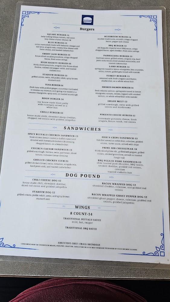 Square Burger Menu image 1